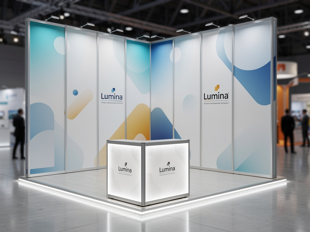 Lumina 10x10 Corner Inline Modular Exhibit
