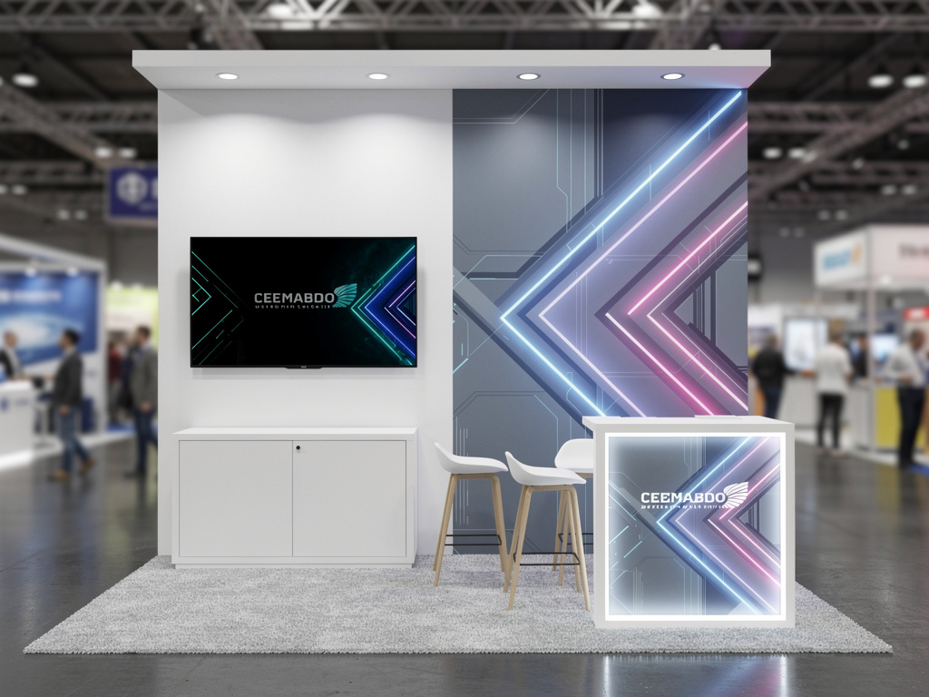 Ascend 10x20 Inline Modular Exhibit with Integrated Reception