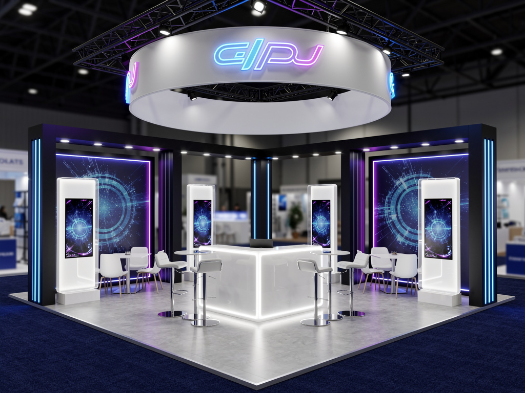 Apex 30x30 Grand Island Exhibit with Integrated Brand Pavilion