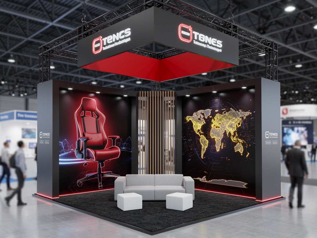 Ovation 30x50 Grand Island Exhibit with Integrated Brand Pavilions