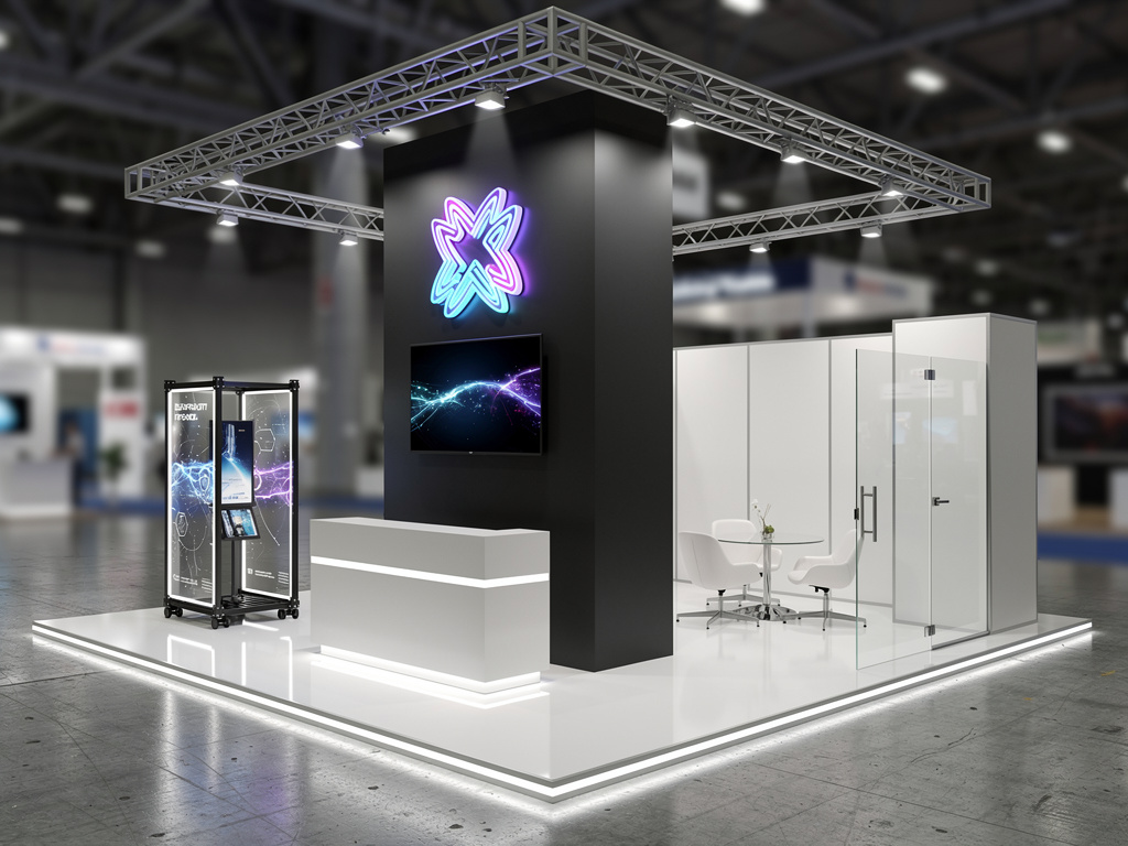 Hedera 40x40 Grand Island Pavilion Exhibit turnkey exhibit 3D rendering