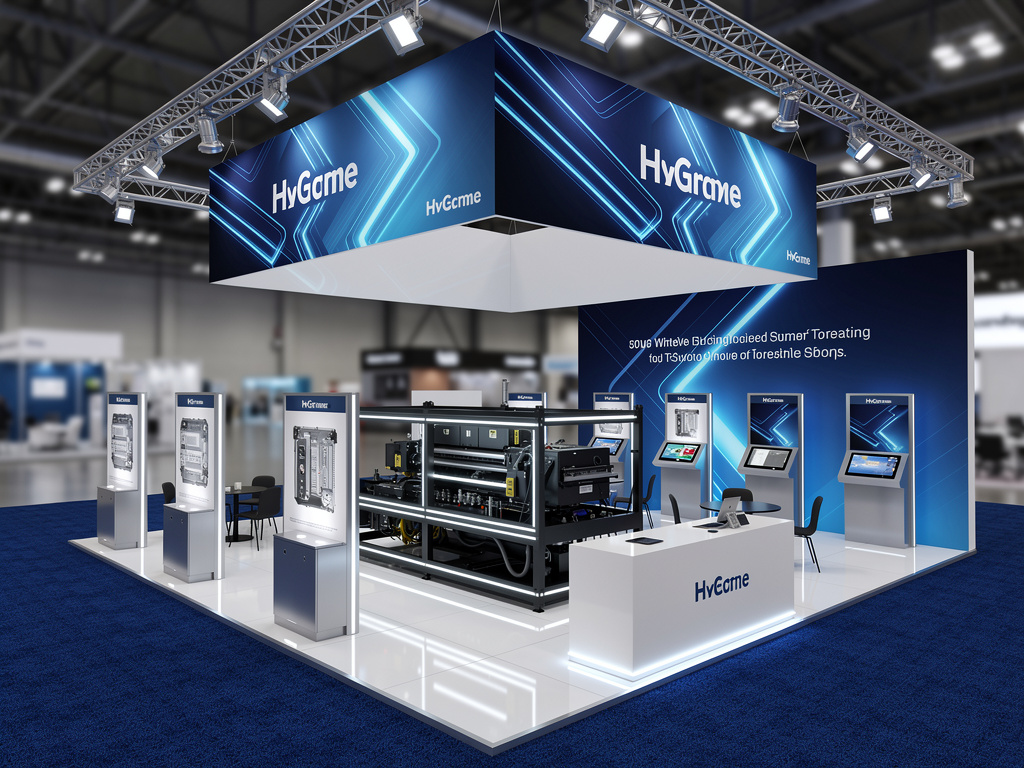 Apex 50x50 Grand Island Exhibit with Integrated Brand Pavilion